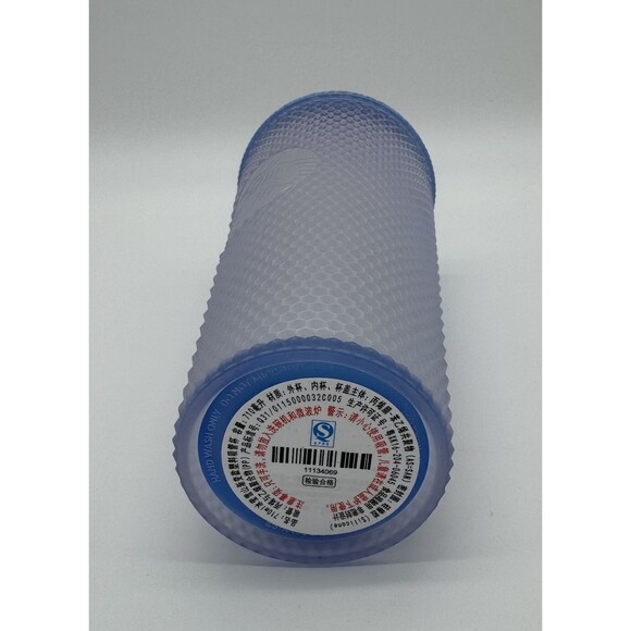 Starbucks Studded Mermaid Light Blue Cold Cup Tumbler 24oz 11134069 New - Picture 4 of 7